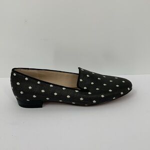 Sam Edelman Jordy loafer flat shoe black white polka dot slip-on women 6